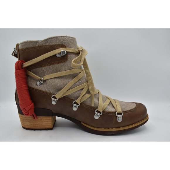 Merrell Womens Size 8.5 Shiloh II Warm Camel Leather Boots Shoes - Picture 8 of 16